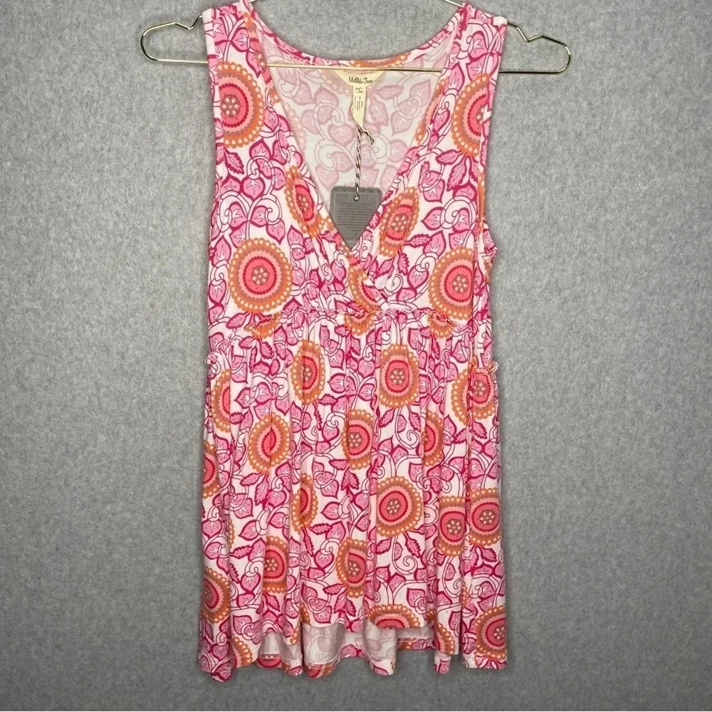 Matilda Jane Floral V Neck Modal Baby Doll Tank